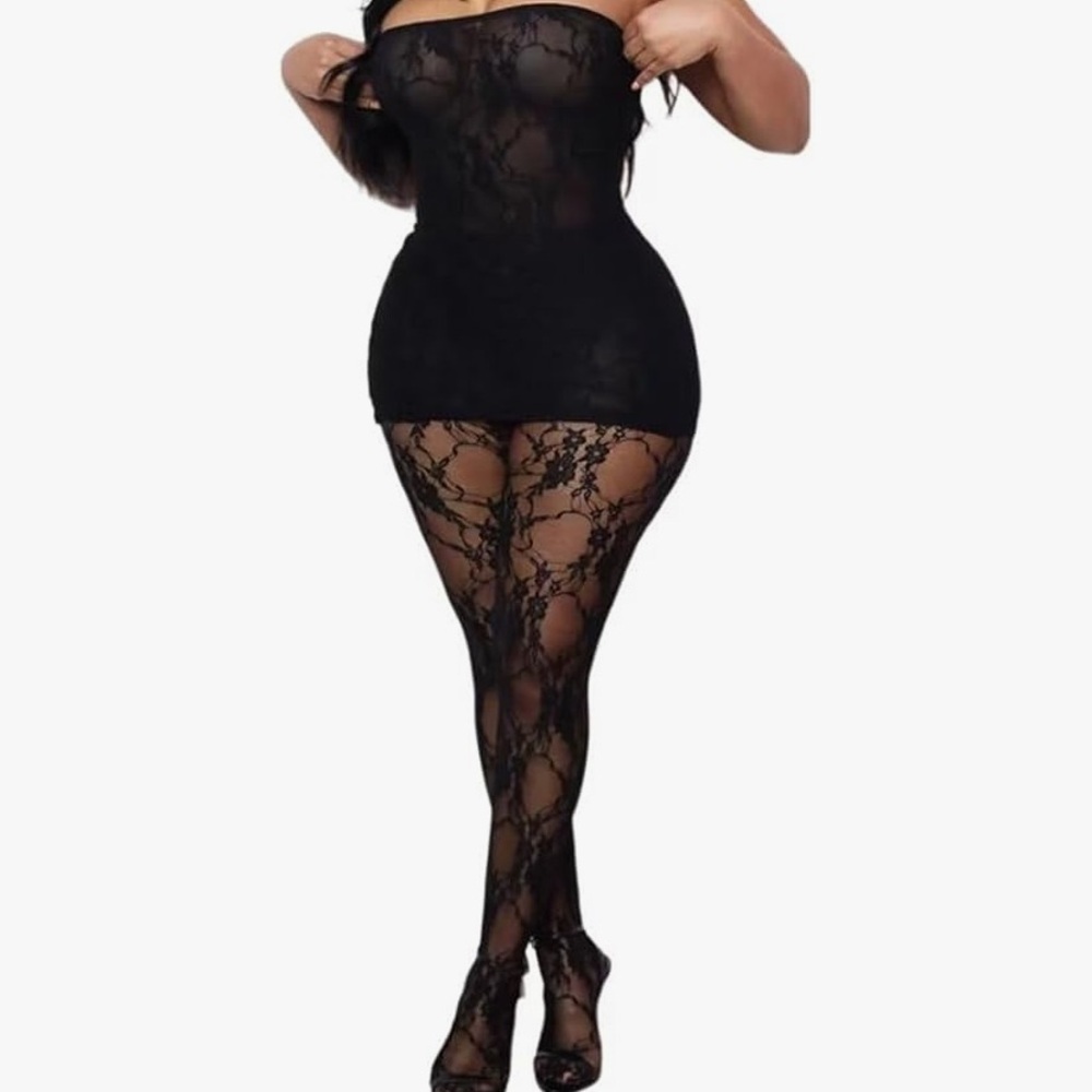 Black Lace Bodysuit with legging